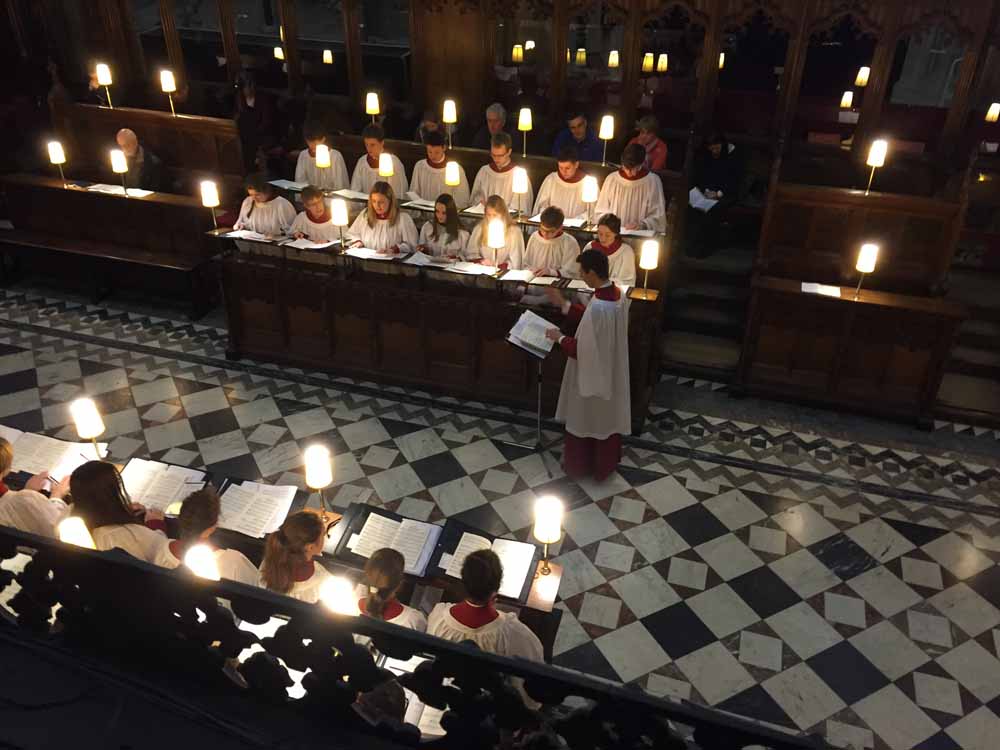 Chamber Choir sing Evensong at Bristol Cathedral, 4th February 2016